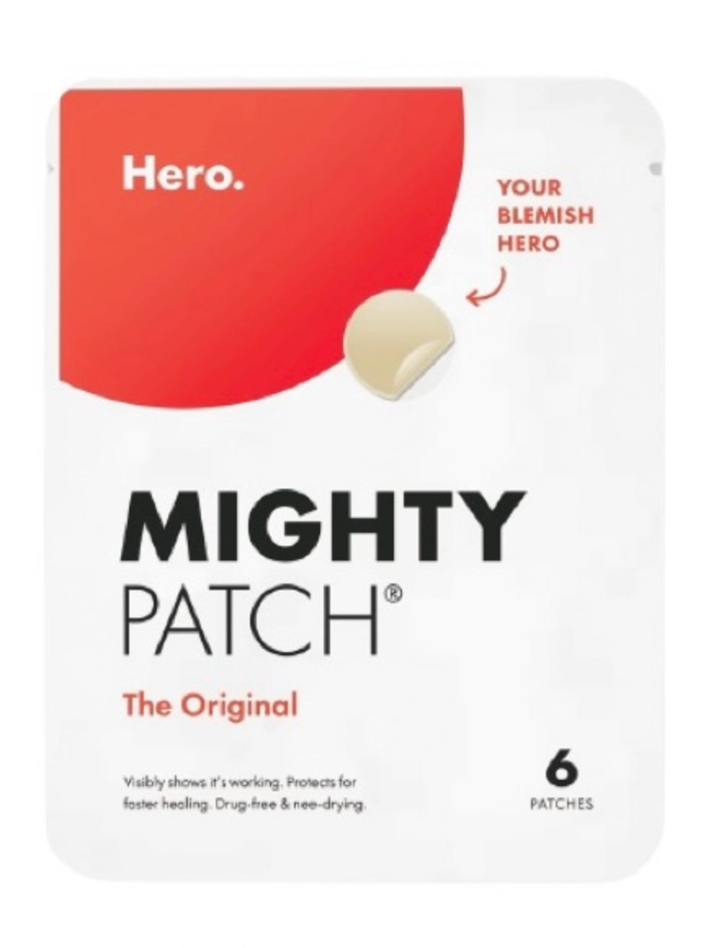 3/$12 Hero Cosmetics Original Mighty Patch 6 Count